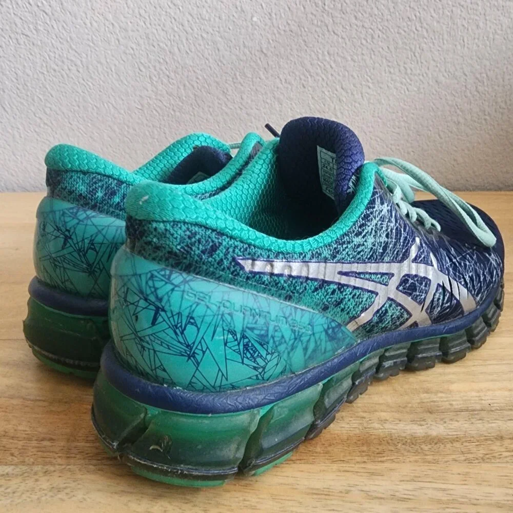 Asics Gel Quantum 360 Shoes Womens Size 7.5 Navy Teal Running Sneakers T5J6N